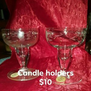 Princess House candle holders